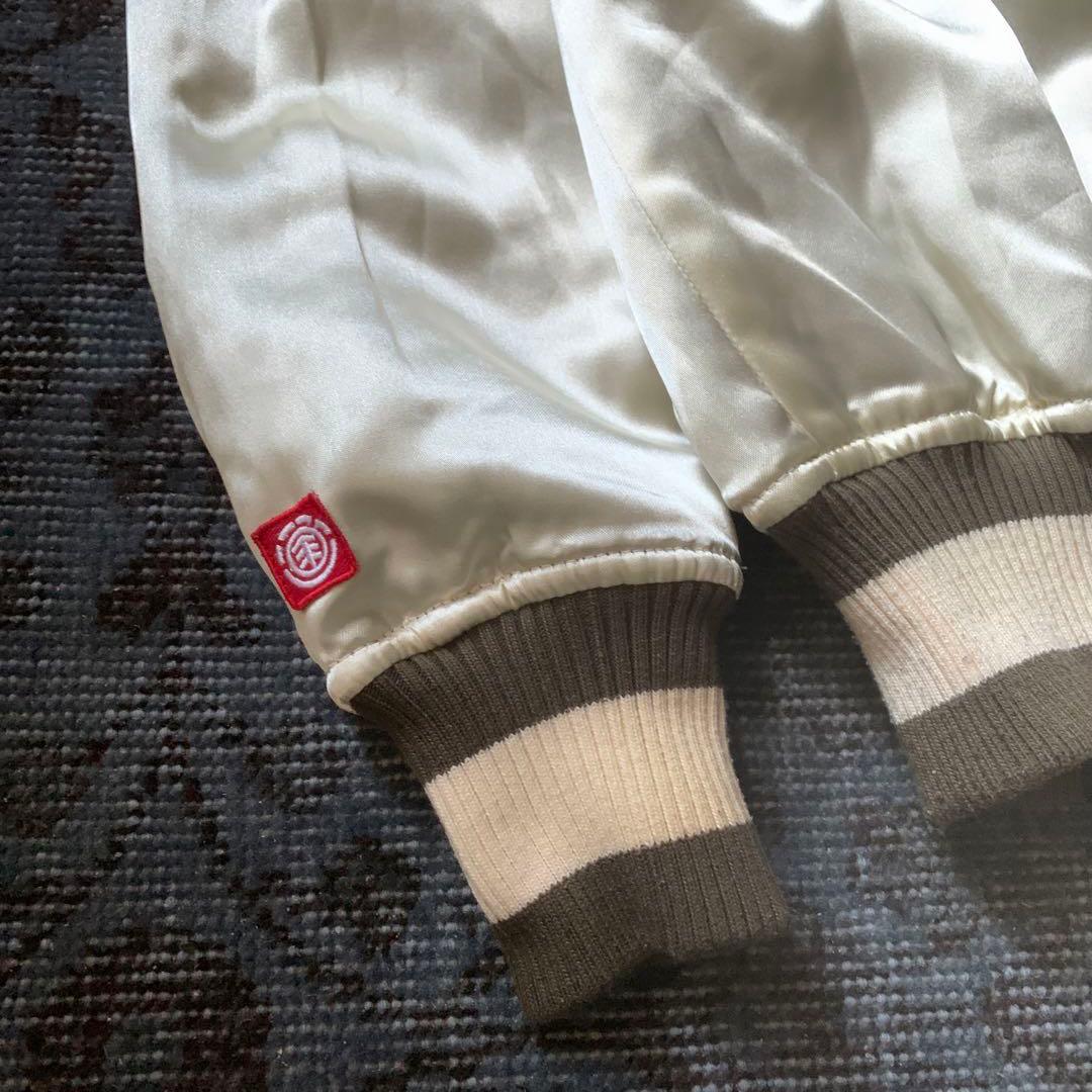 希少 00s ELEMENT スカジャン シルバー リバーシブル ボブマーリー