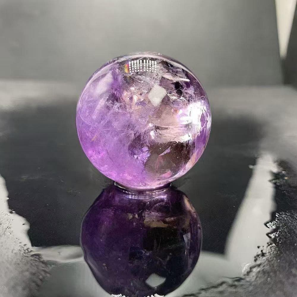家庭円満天然レインボーアメジスト丸玉B0113/YS/10902/189A