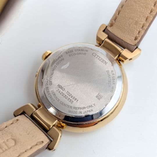 CITIZEN XC クロスシー エコドライブ電波 チタン レディース腕時計