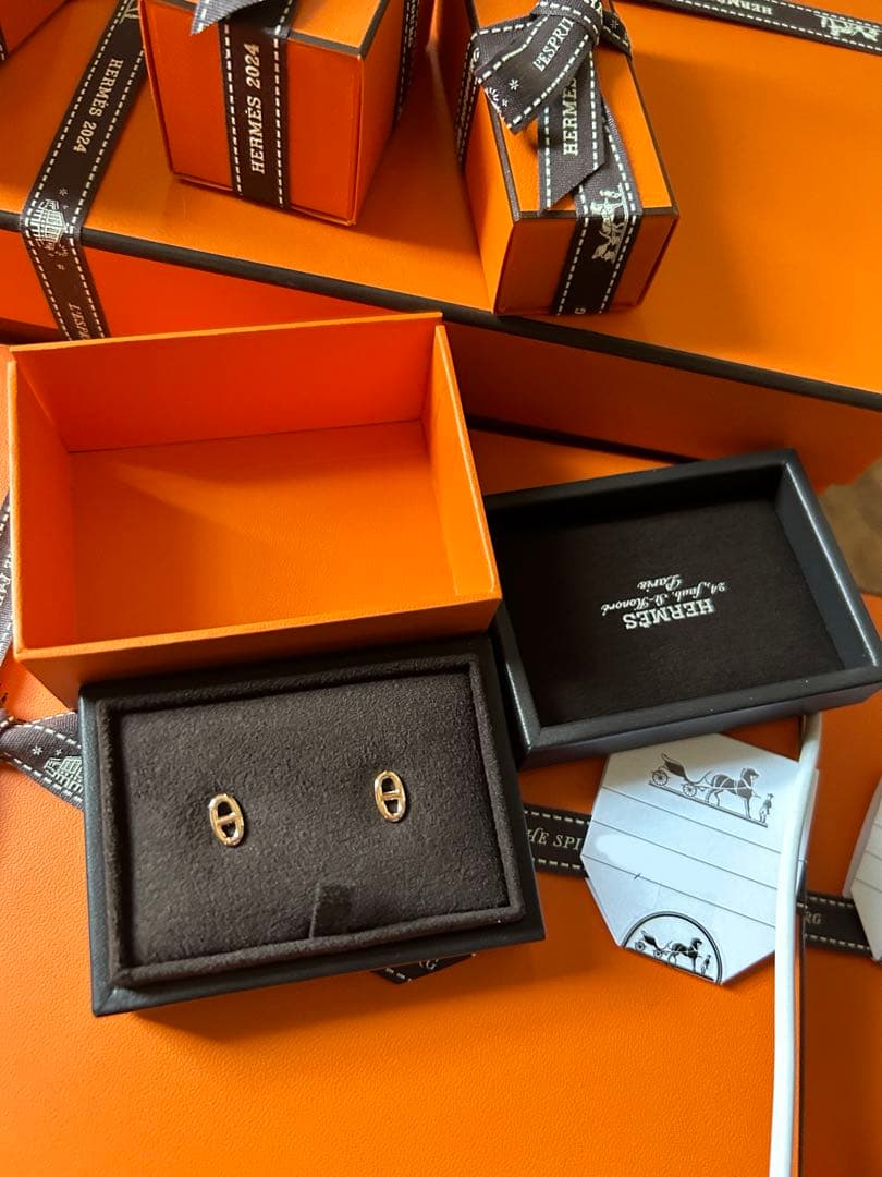 よ*ー様 希少♡新品HERMES エルメス★ ファランドール　ピンクゴールド