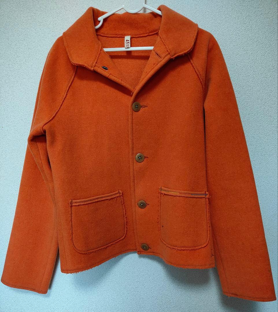 45rpm　ウールメルトン オレンジ色ジャケット