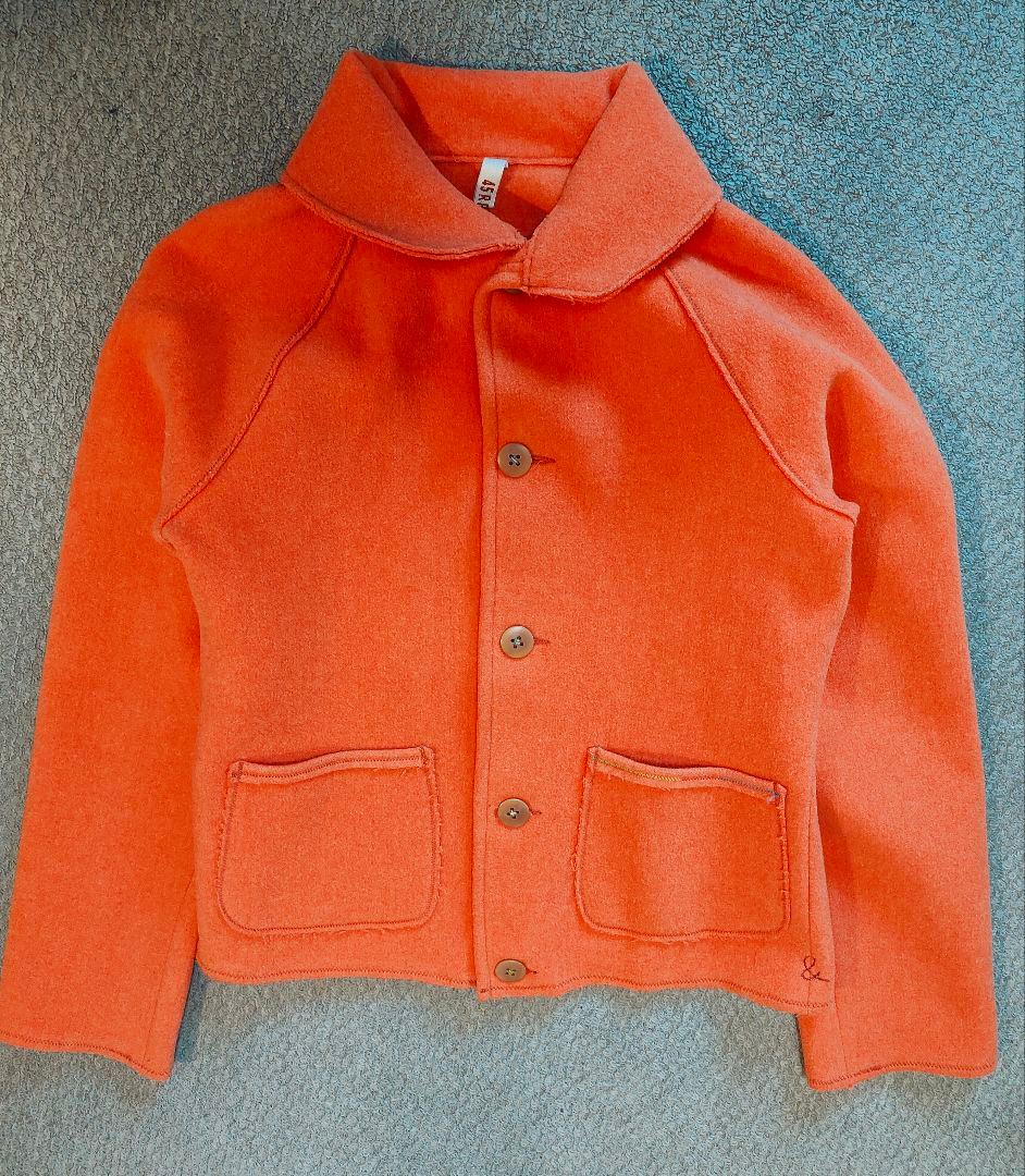 45rpm　ウールメルトン オレンジ色ジャケット