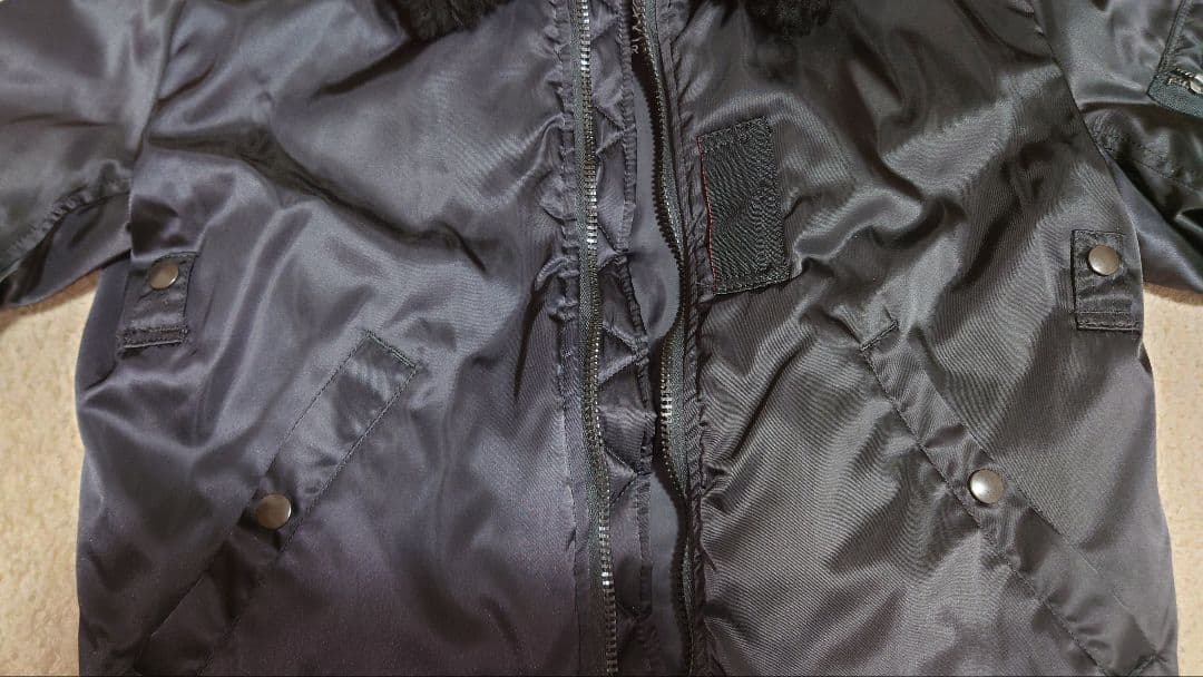ヒューストン B-15D フライトジャケット サイズ38 ブラック