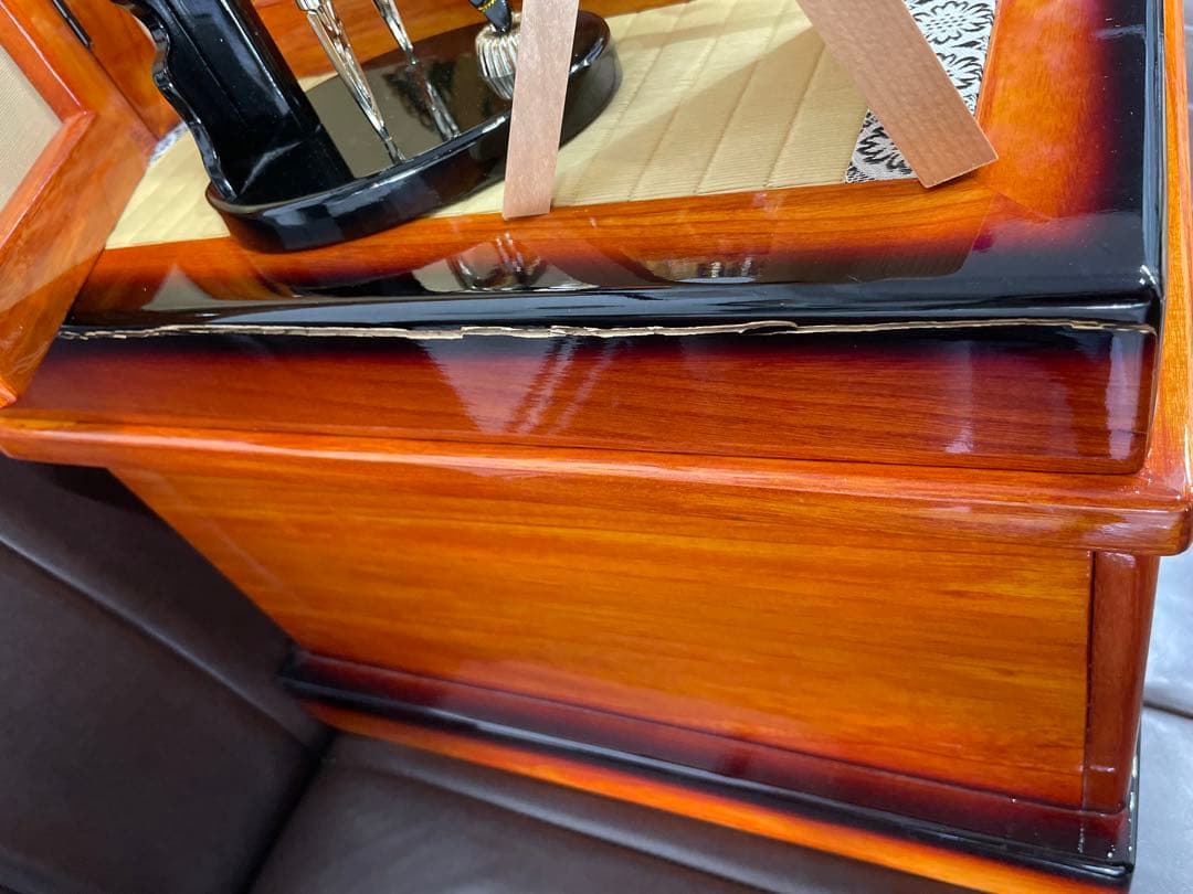 よ*ン様 極美品　兜　極上品　寿慶作　ゴールド着用兜 王朝塗り彫金竜　着用兜飾り