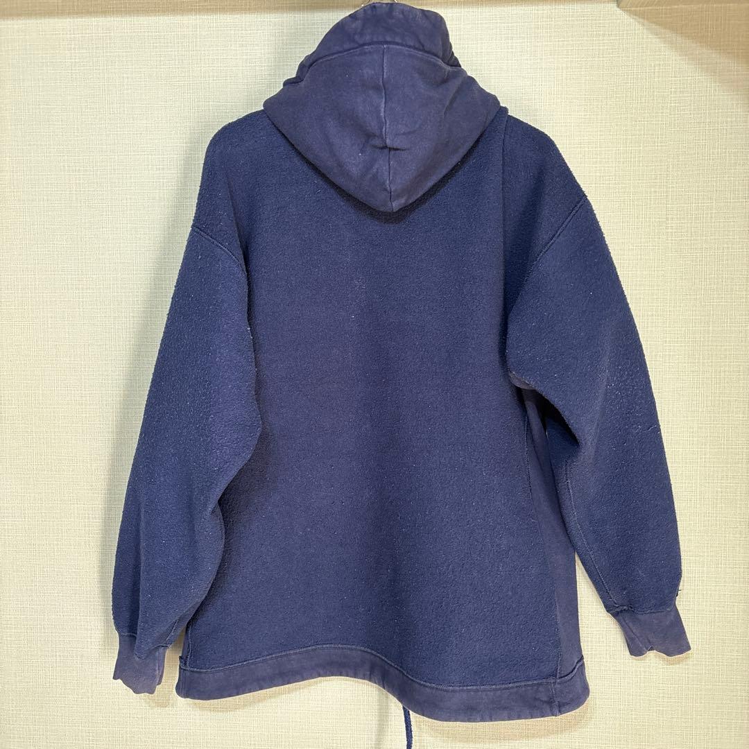 最終価格 ラッセル フーディ 90s USA NAVY XL ナス紺 フェード