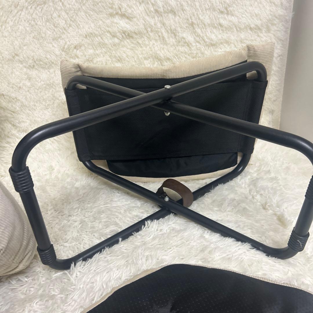 【ひなたライフ】2wayフォールディングチェア,オットマン,クッション3点セット