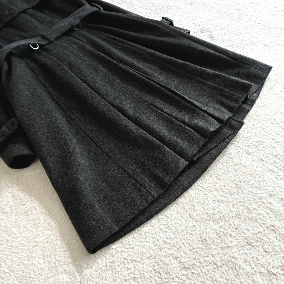 極美品 K.T キヨコタカセ カシミヤ100トレンチコート ベルテッドコート