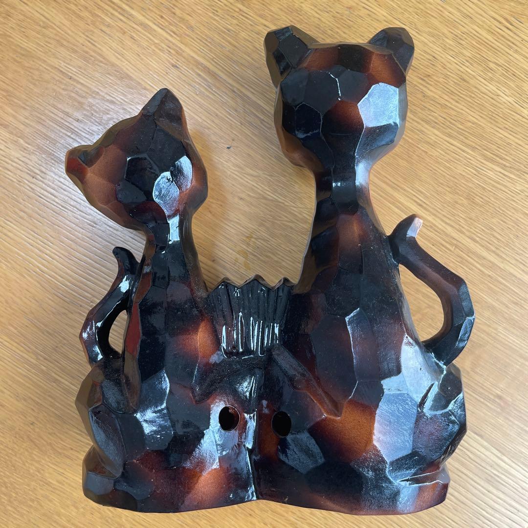 *レトロ*ペア猫温度計