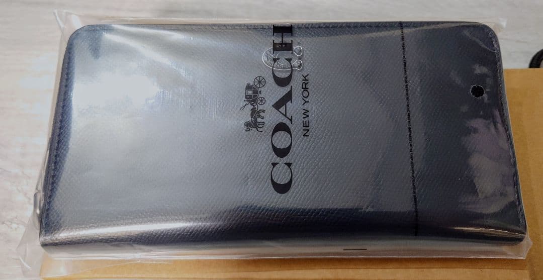 新品 COACH コーチ ラウンドジップ財布 長財布 ブラック Cロゴ