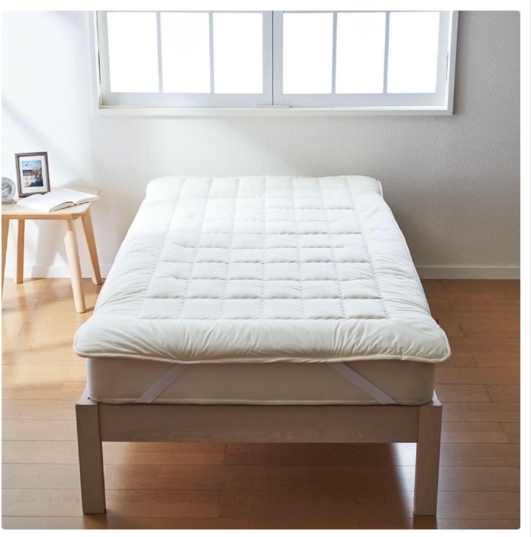 試しのみ◆洗えるウールベッドパッド セミダブル 2025.11月購入