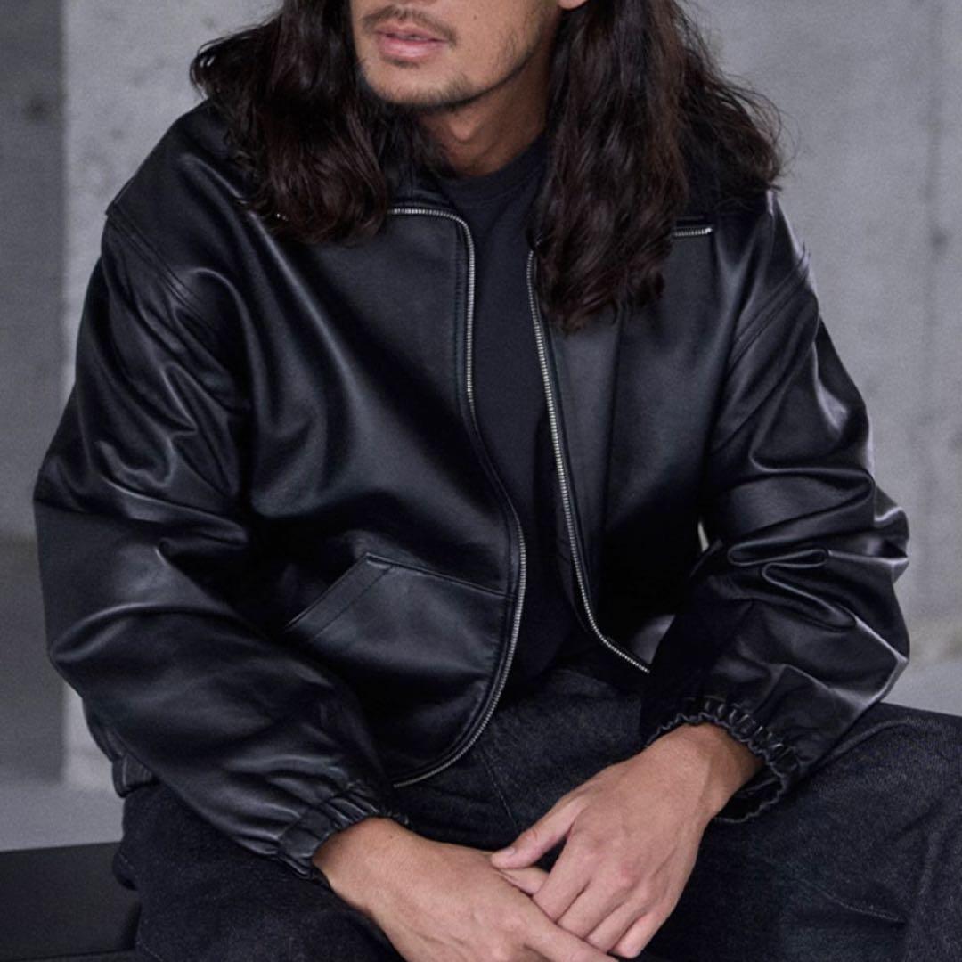 未使用 LEVI'S FULLZIP SPORTS LEATHER JACKET