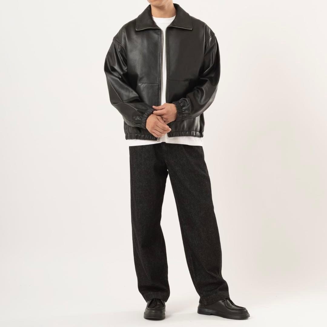 未使用 LEVI'S FULLZIP SPORTS LEATHER JACKET