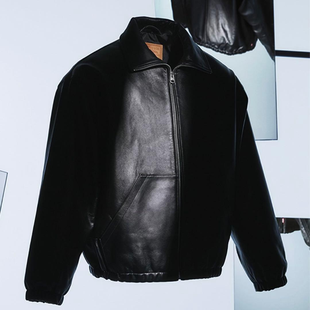 未使用 LEVI'S FULLZIP SPORTS LEATHER JACKET