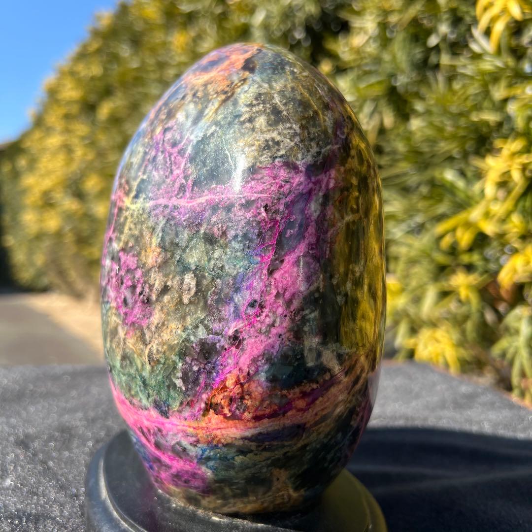 ✳️価値ある逸品☆存在際立つ鮮やか美麗石☆特大 七彩石 台湾七彩石 原石 色彩石