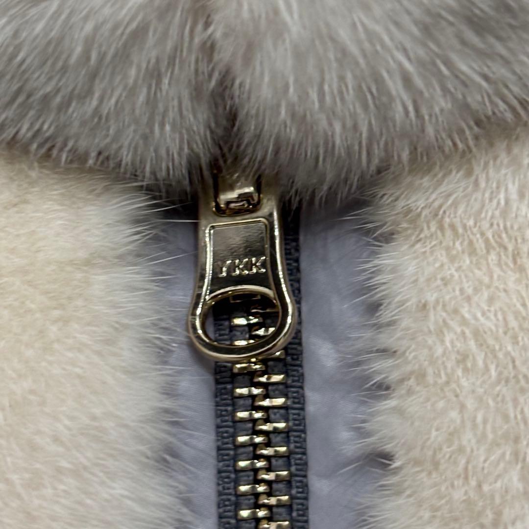 美品 定価10万　西武百貨店購入　リアルファー　ダウン　リバーシブル　ベスト