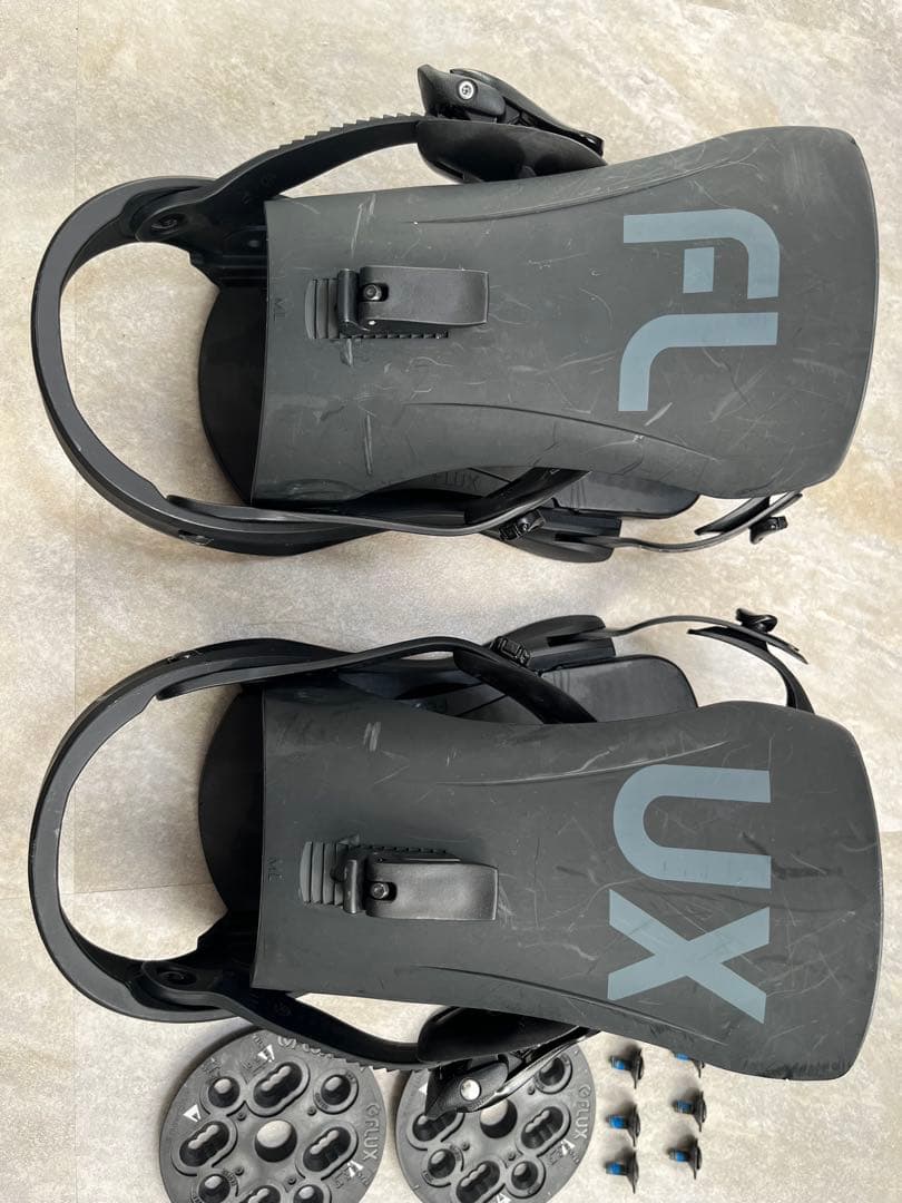FLUX EM スノーボードビンディング Lサイズ ブラック