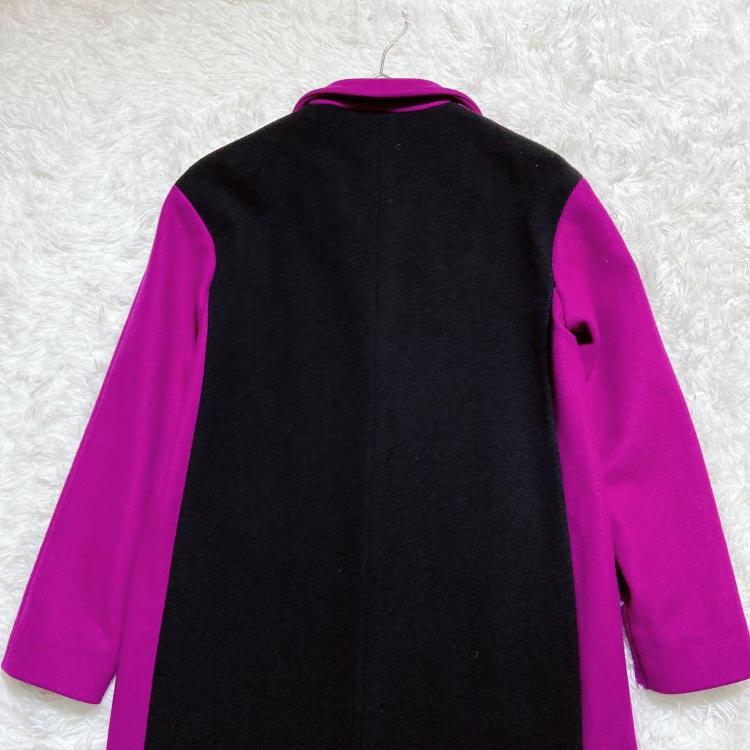 Kazu_Tae_7_11 ⭐️エトロ　チェスターコート　バイカラー　ウール