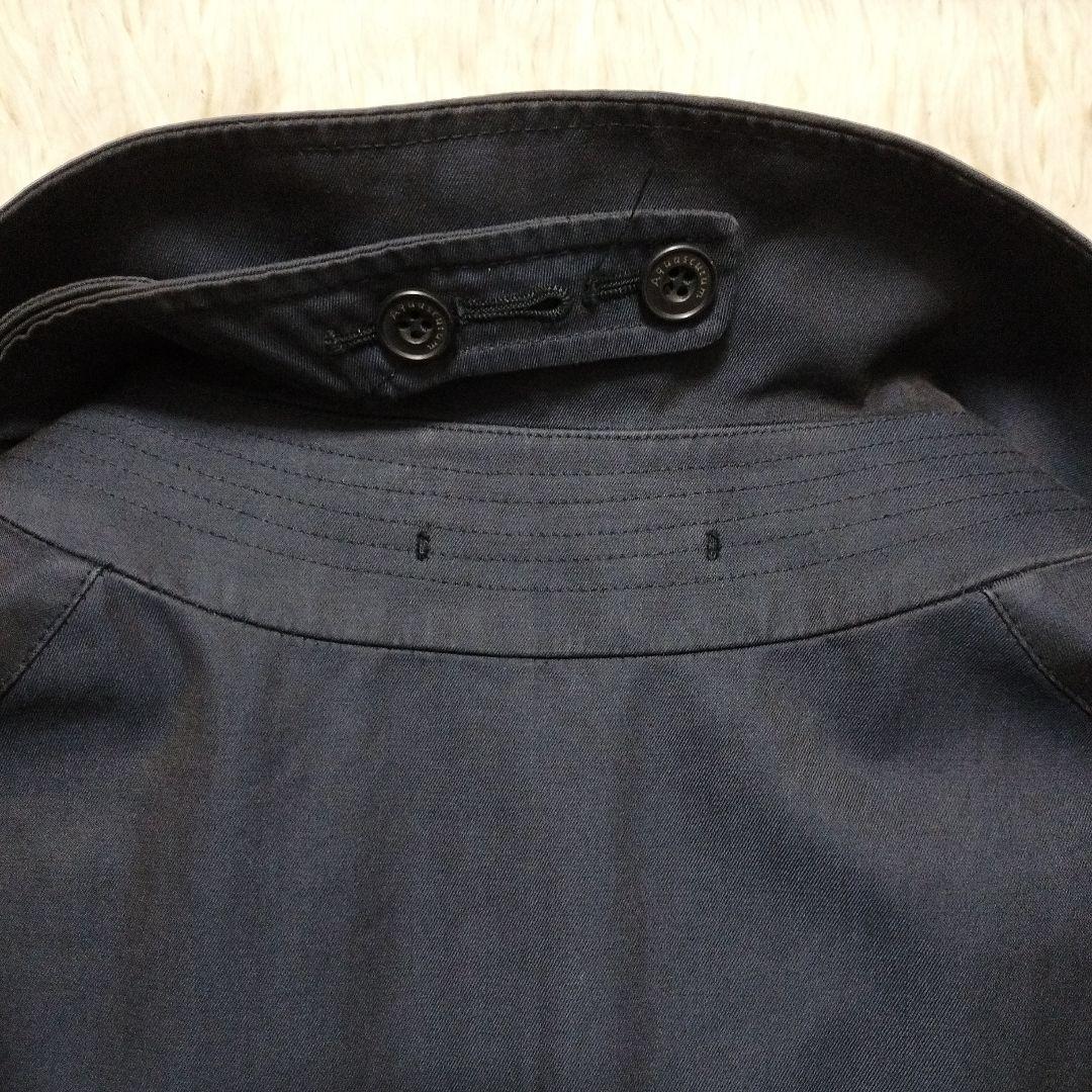 Aquascutum 大きいサイズ ダブルブレスト トレンチコート　ネイビー