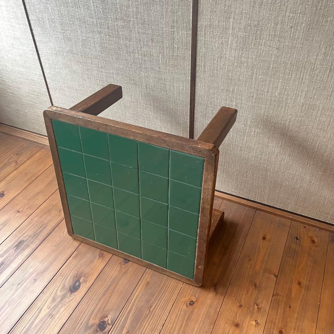 アンティーク ローテーブル タイル 古本屋