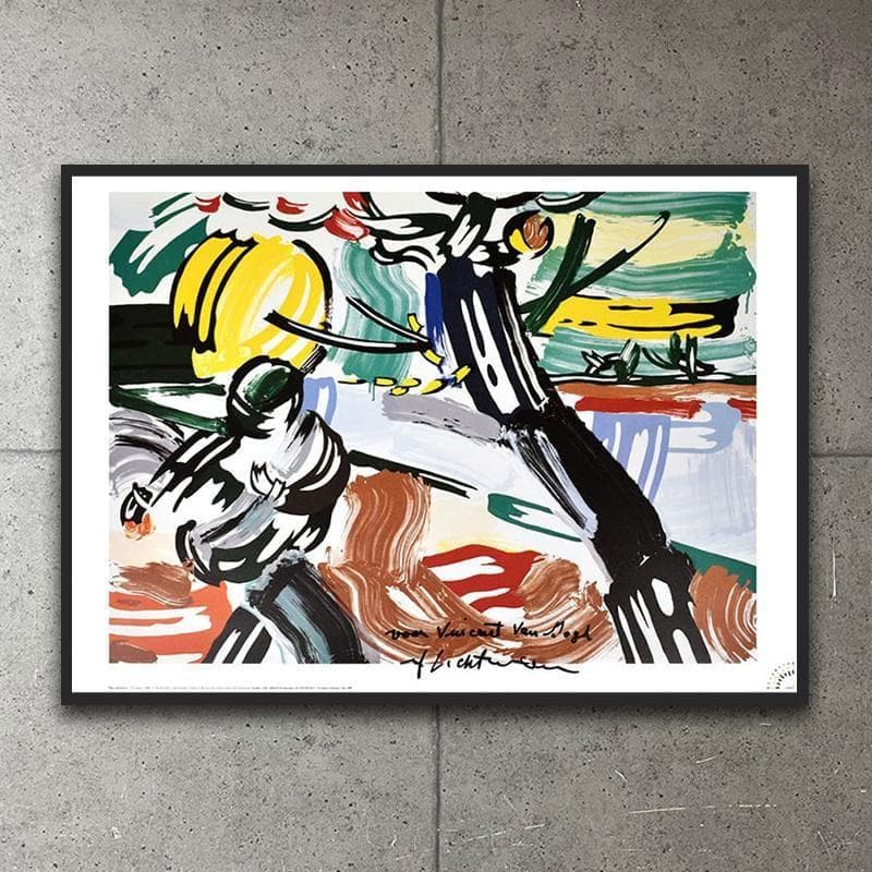 額装済/The Sower 1985（ロイ リキテンスタイン）/アートポスター