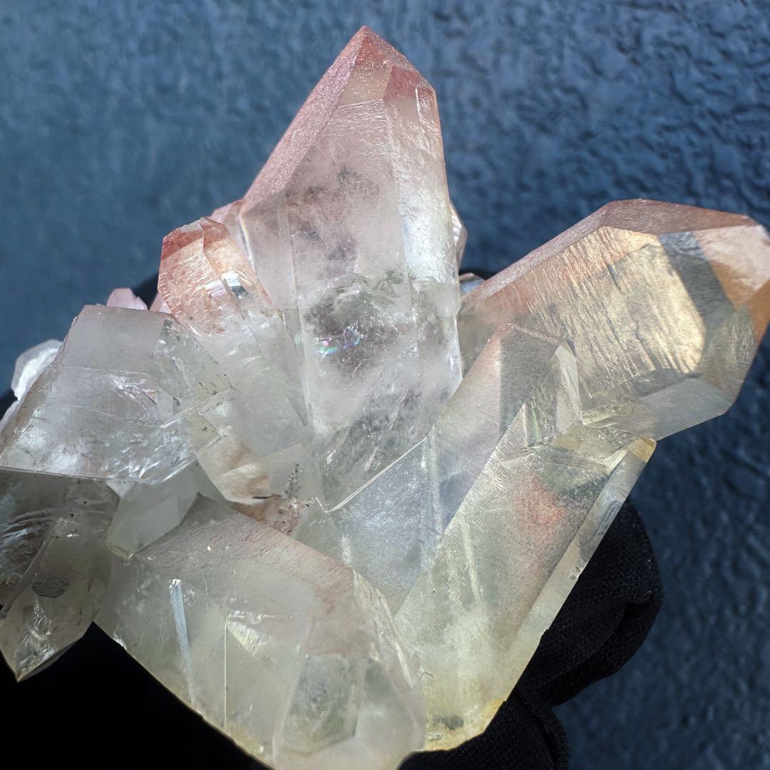 希少❗️高品質❗️超綺麗☆ピンク♡ヒマラヤ水晶 クラスターレインボー天然石A1376