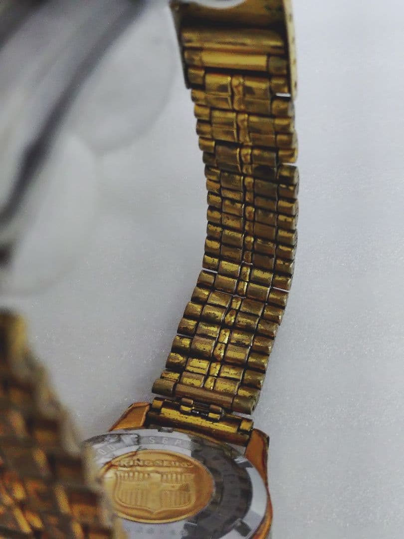 4-382 キングセイコー　SEIKO　25石　ヴィンテージ　竜頭不動　ジャンク