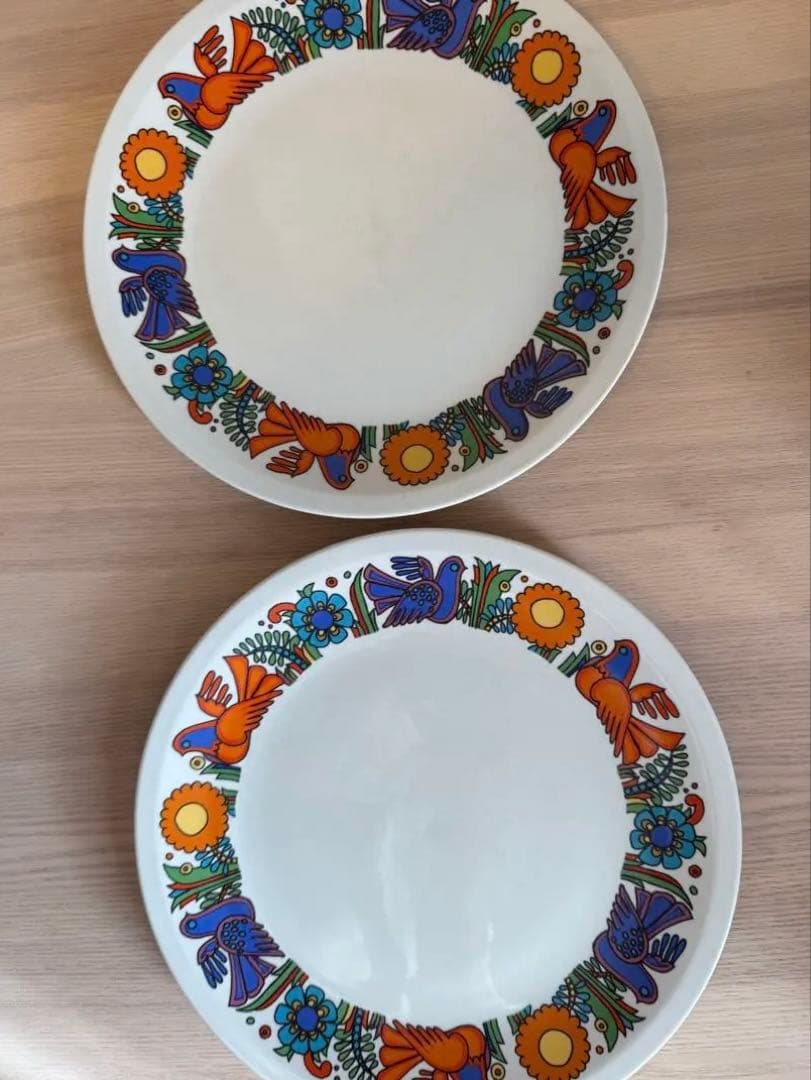 【2枚セット】ヴィンテージ ビレロイ＆ボッホ アカプルコ 約24cm プレート