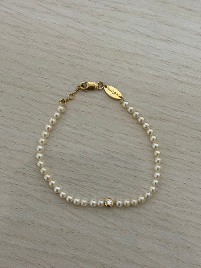 レッドライン　パール　ブレスレット
