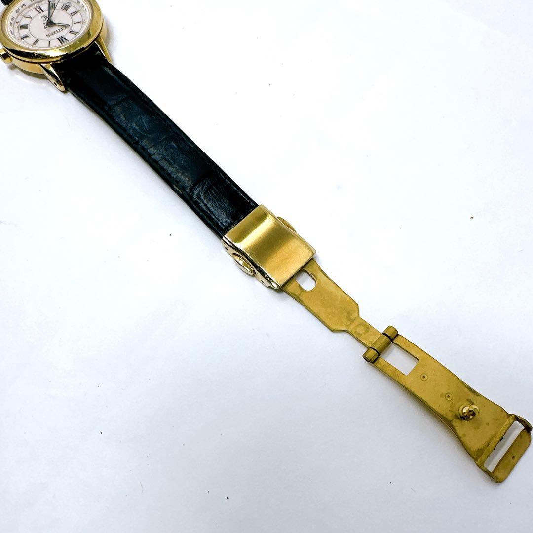 稼働　腕時計 シチズン クロスシー 電波ソーラー ローマン文字 付属品あり