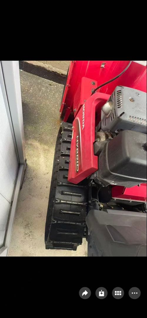 除雪機 ガソリンエンジン 赤