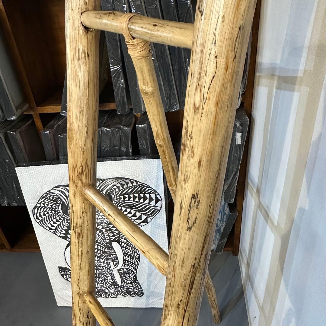 【在庫処分】バリ島木製ラダーラック 40×168cm通常22,000円がなんと！