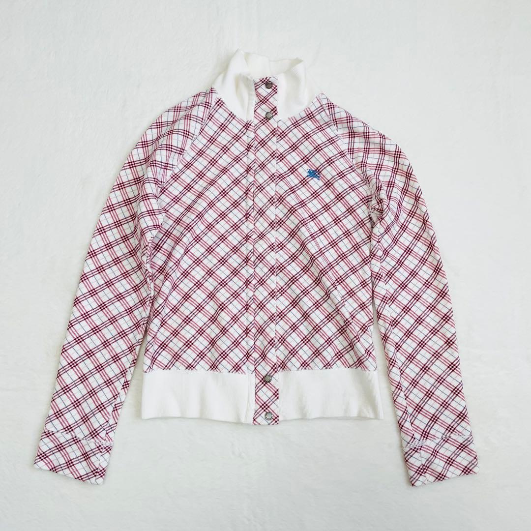y2k BURBERRY BLUE LABEL チェック トラックジャケット