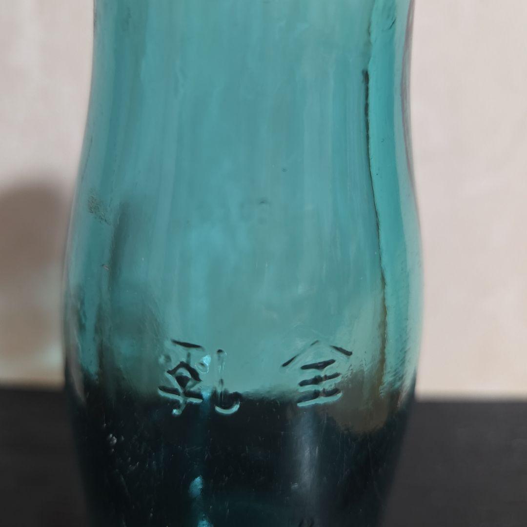 レトロ牛乳瓶 花巻ミルクプラント蓋付