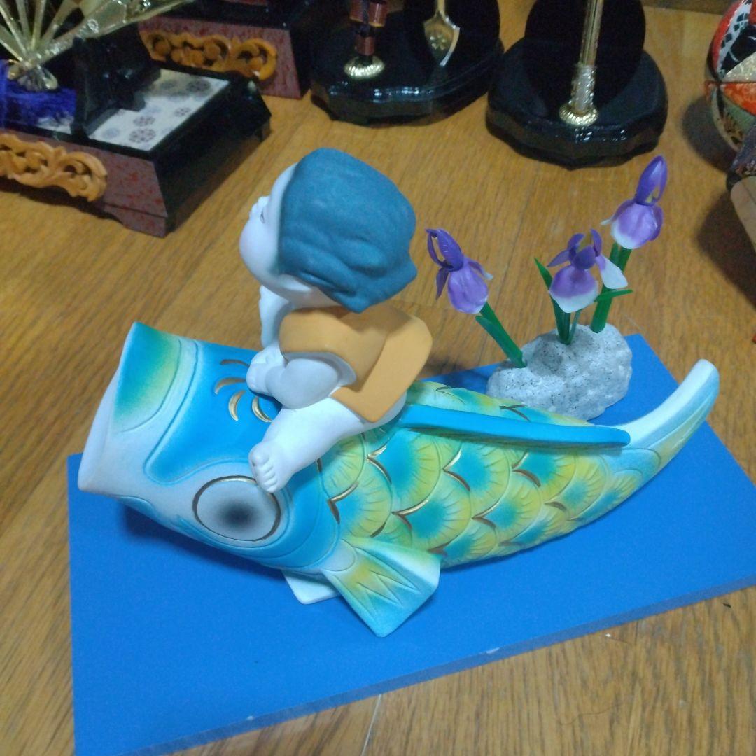 五月人形　端午の節句　刀　弓　矢　太鼓　鯉のぼり　置物