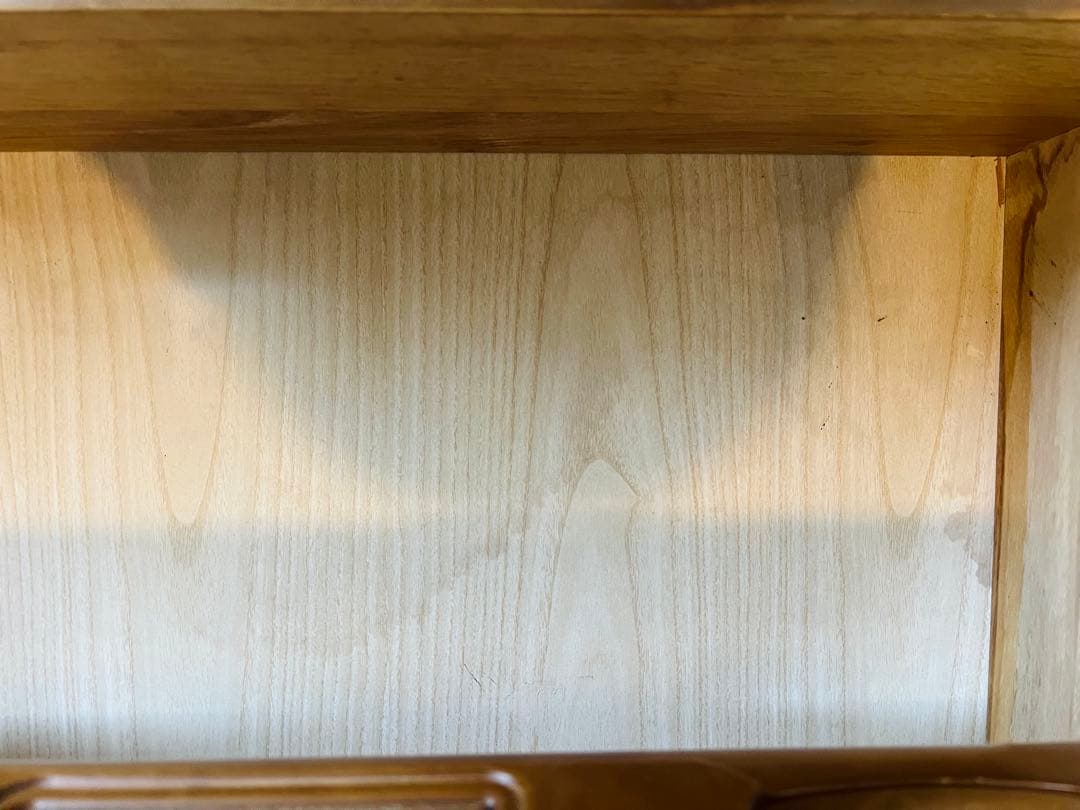 【匿名配送】カントリー調　木製ブラウンチェスト 6引き出し　かわいくて、シンプル