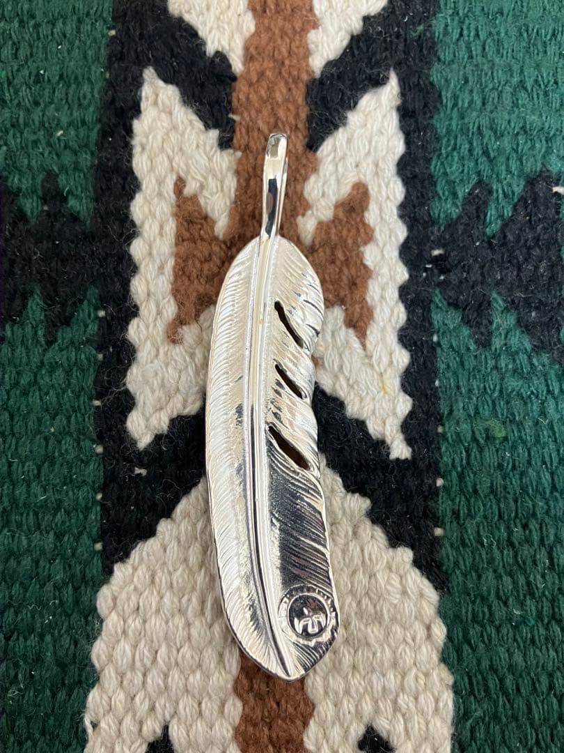 goro's ゴローズ　金メタル付き特大フェザー　右向き　イーグル　イボメタル