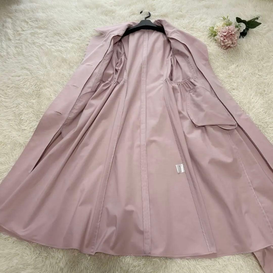 【美品】2025年　ドレスライクリボンコート　エムズグレイシー　ピンク　38