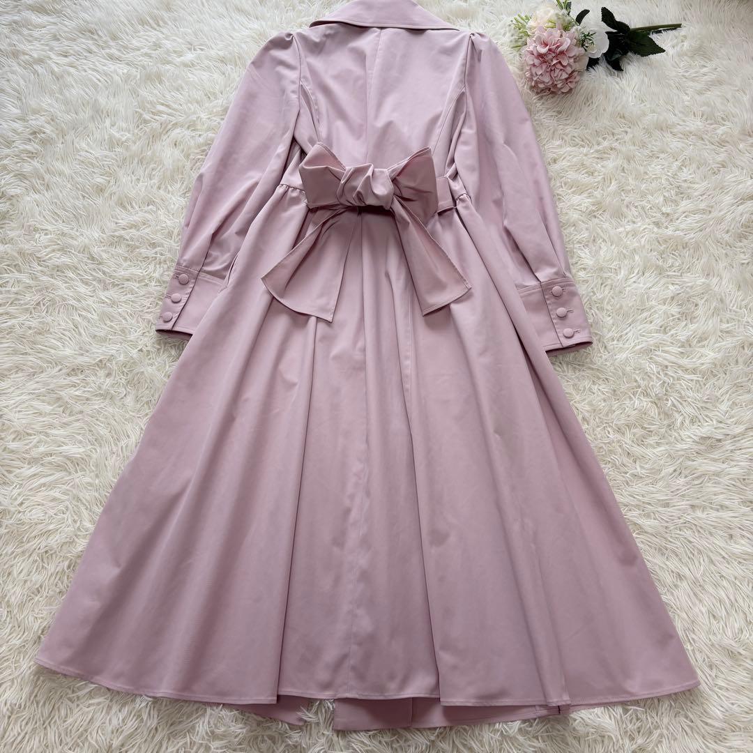 【美品】2025年　ドレスライクリボンコート　エムズグレイシー　ピンク　38