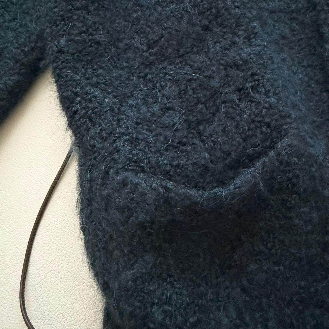 ファビアナフィリッピ　アルパカ混 ニットコート ガウン ベルト付き