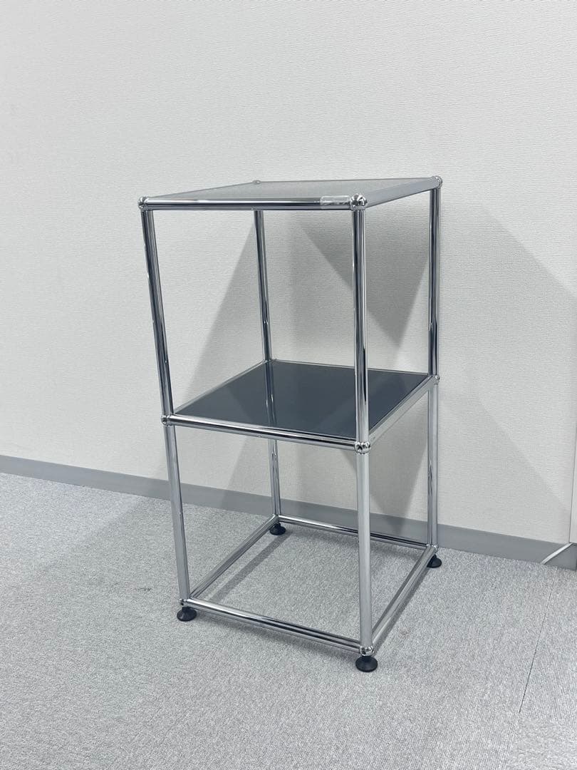 希少USM/ハラーシステム■オープンシェルフ 1列2段 黒