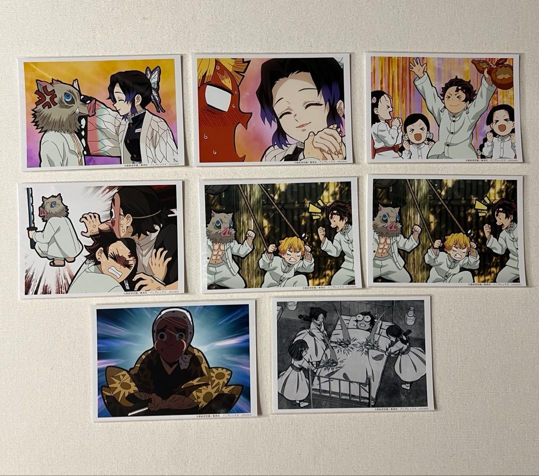 鬼滅の刃　場面写ブロマイド　しのぶ　かまぼこ　8枚セット
