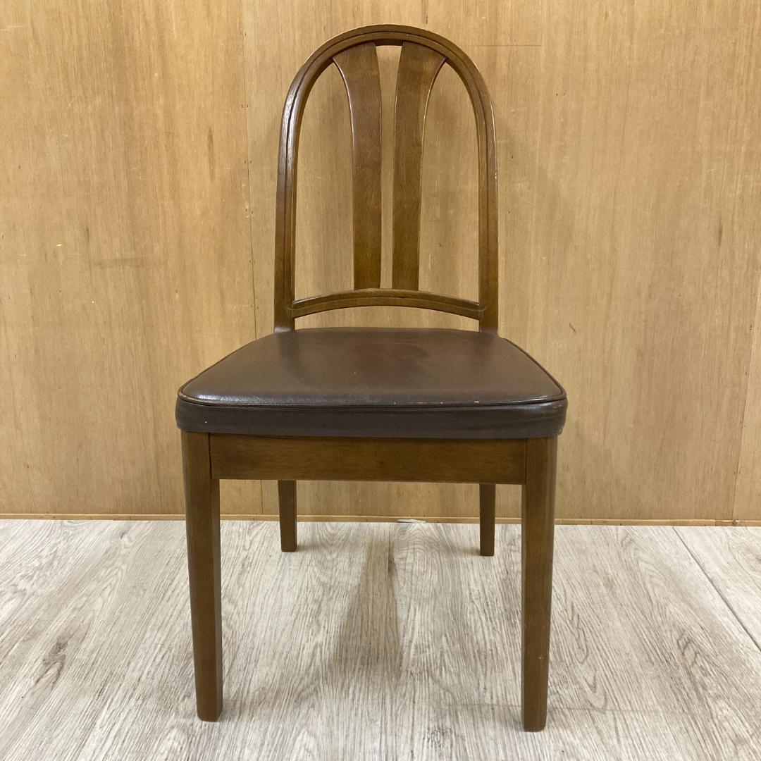 【飛騨産業】HIDA キツツキ　ダイニングチェア　椅子　革張り