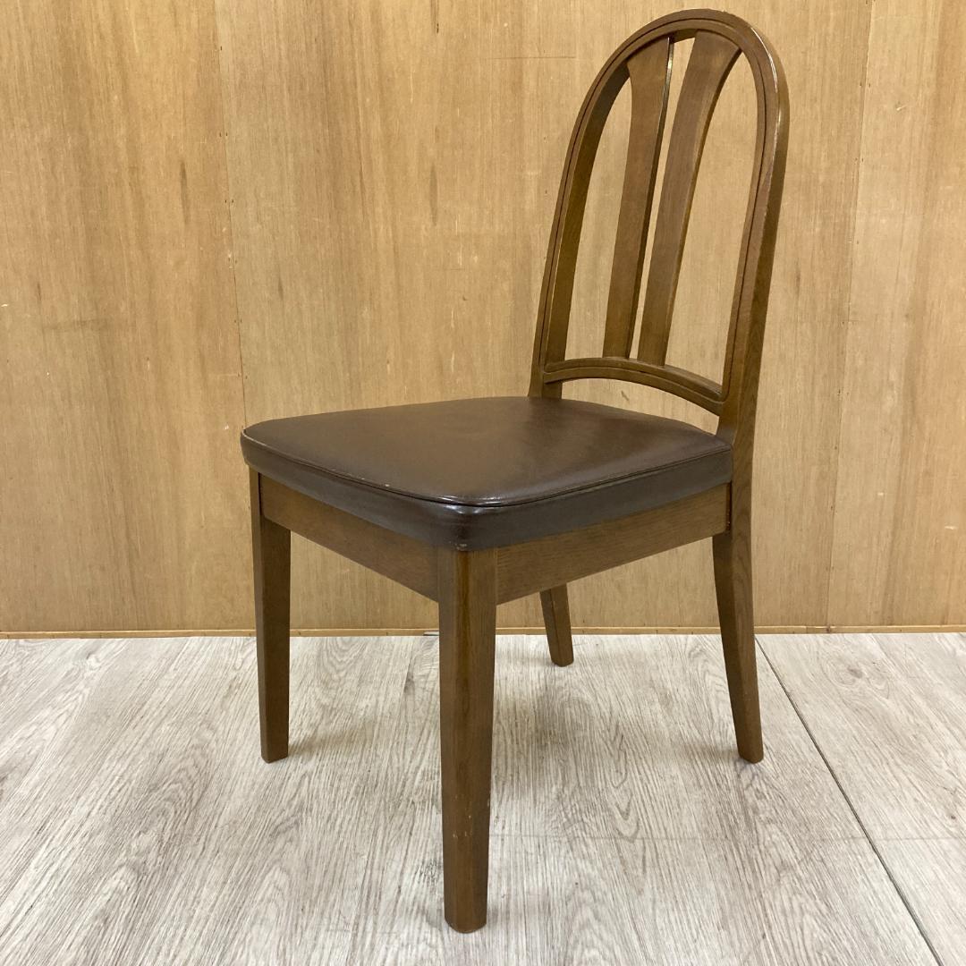 【飛騨産業】HIDA キツツキ　ダイニングチェア　椅子　革張り