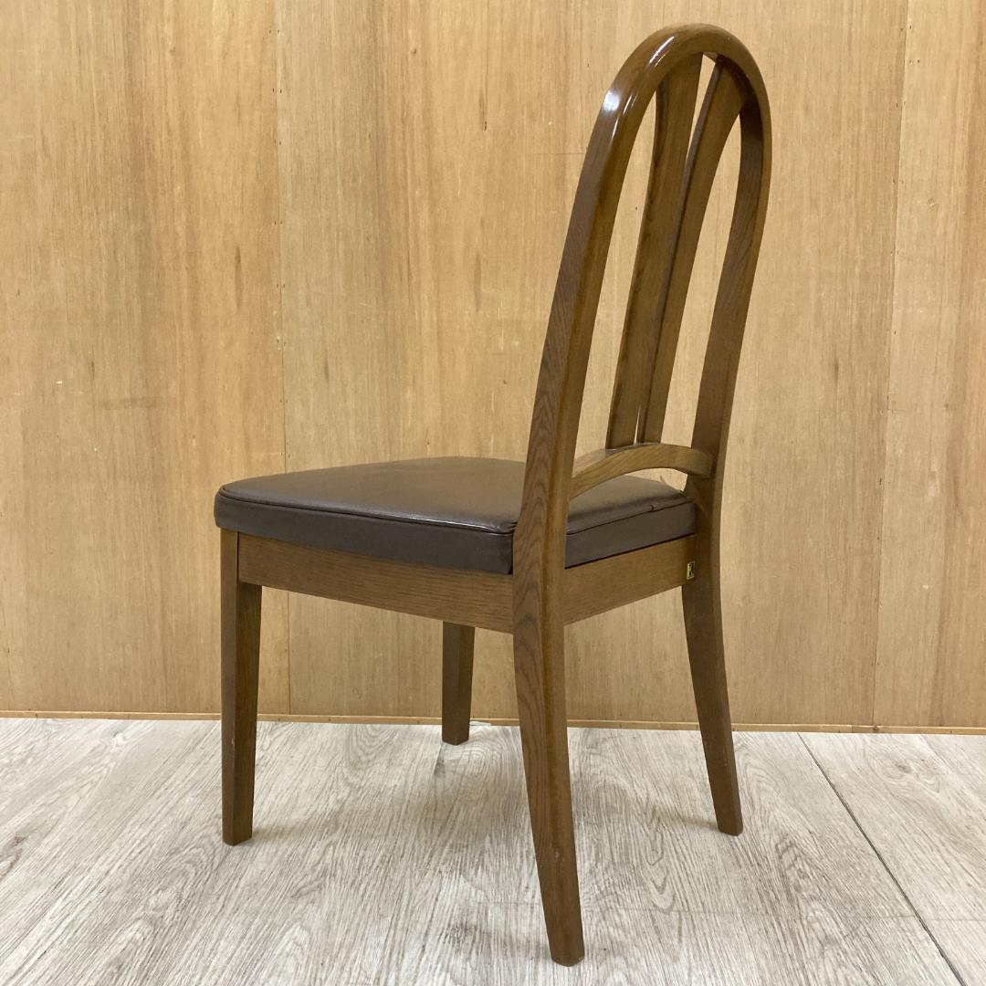 【飛騨産業】HIDA キツツキ　ダイニングチェア　椅子　革張り