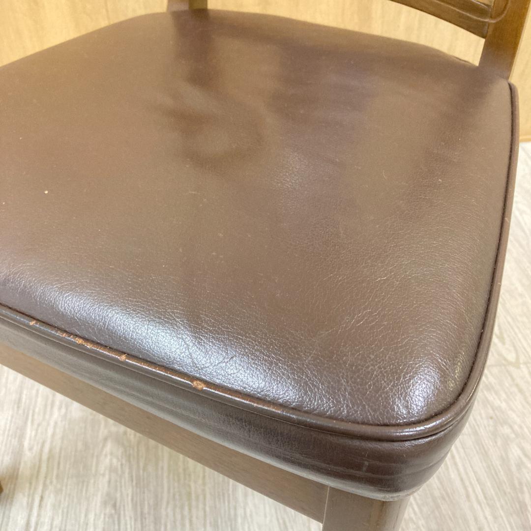 【飛騨産業】HIDA キツツキ　ダイニングチェア　椅子　革張り