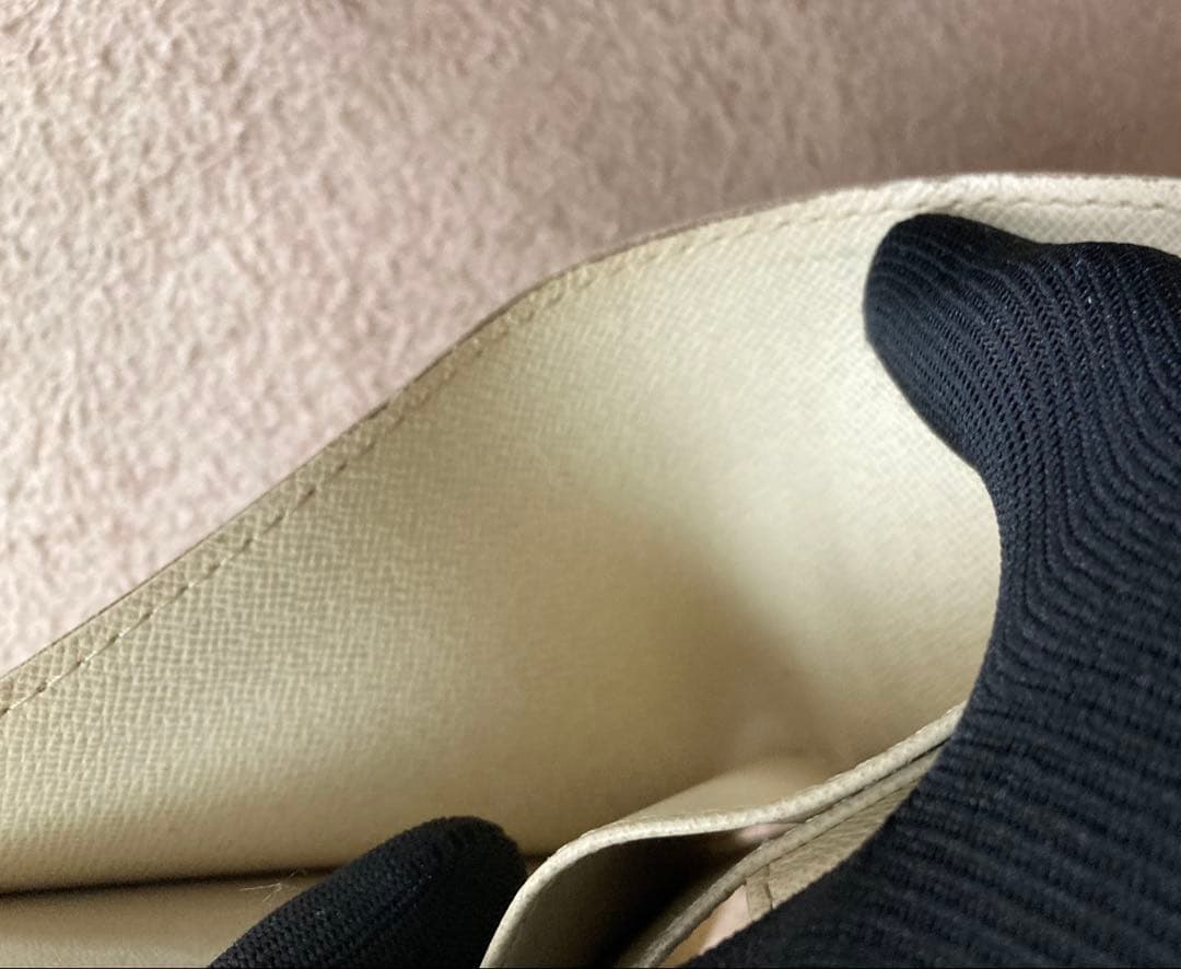 美品　LOUIS VUITTON　二つ折り財布　ダミエ　アズール