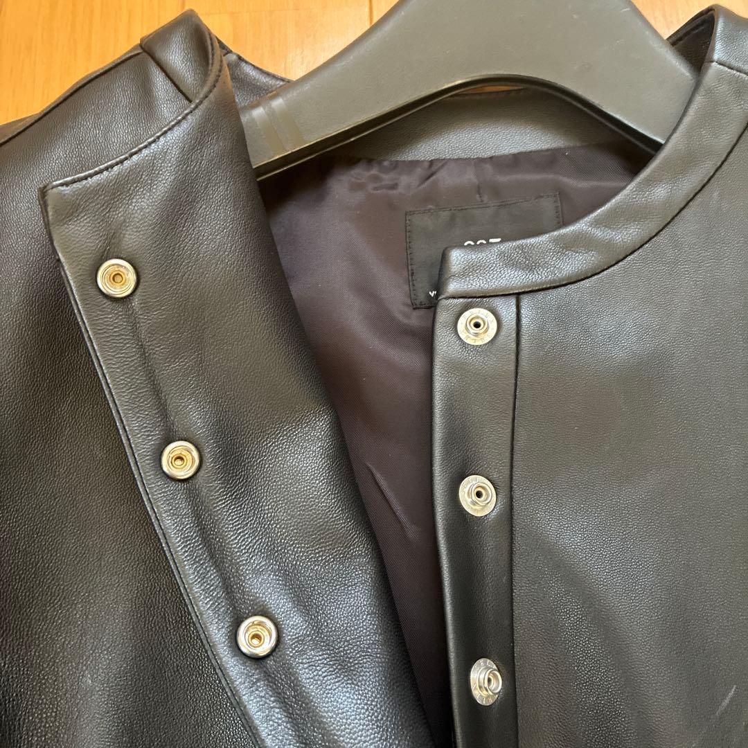 23区 ブラック　フェイクレザージャケット