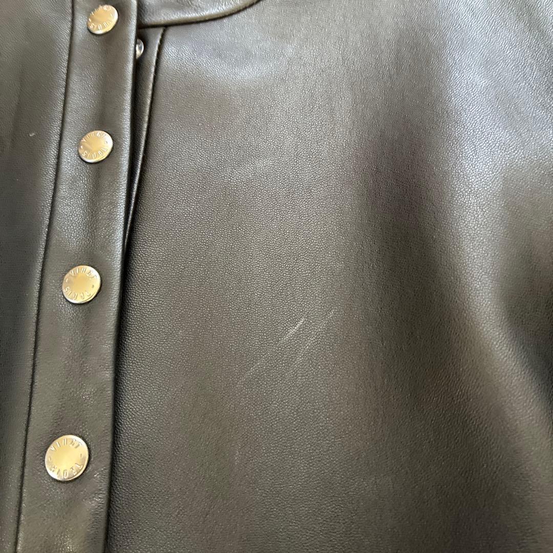 23区 ブラック　フェイクレザージャケット