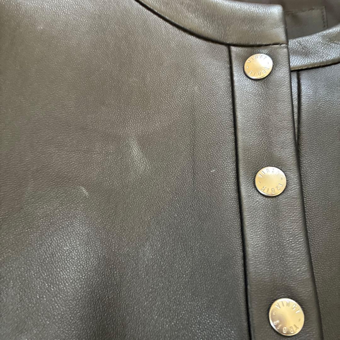 23区 ブラック　フェイクレザージャケット