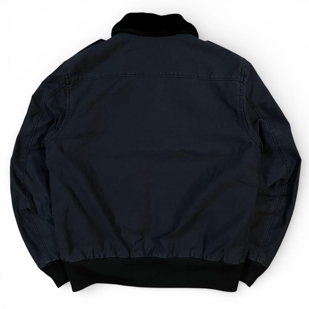 schott b-10 フライトジャケット ボア 襟付き コットン ショット L